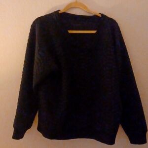 MOTHER Black Long Sleeve Sweater